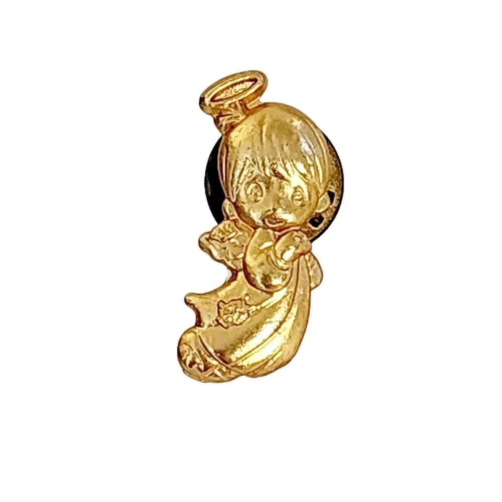 5/$25 precious moments gold angel lapel pin